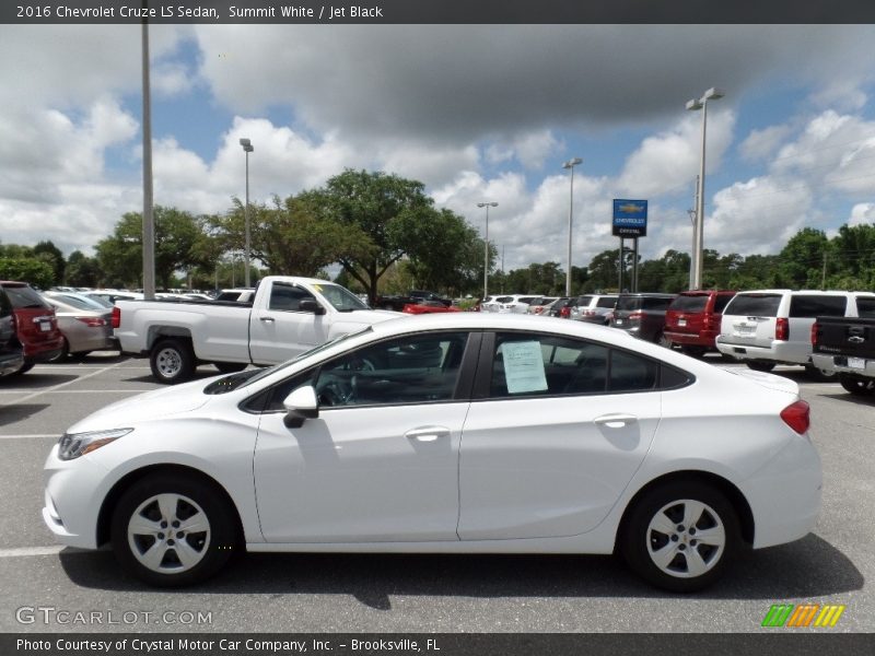 Summit White / Jet Black 2016 Chevrolet Cruze LS Sedan
