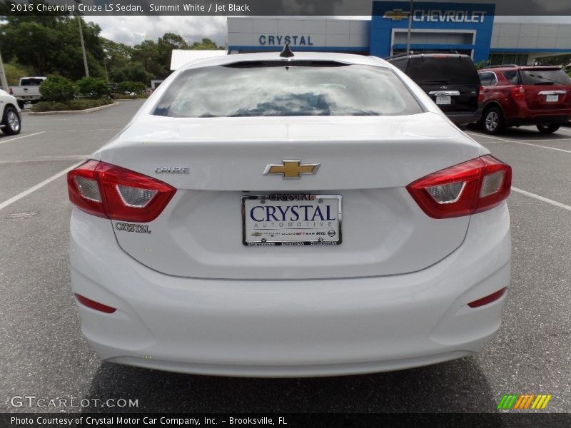 Summit White / Jet Black 2016 Chevrolet Cruze LS Sedan