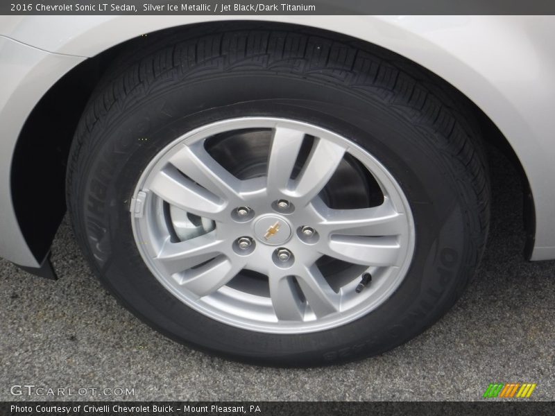 Silver Ice Metallic / Jet Black/Dark Titanium 2016 Chevrolet Sonic LT Sedan