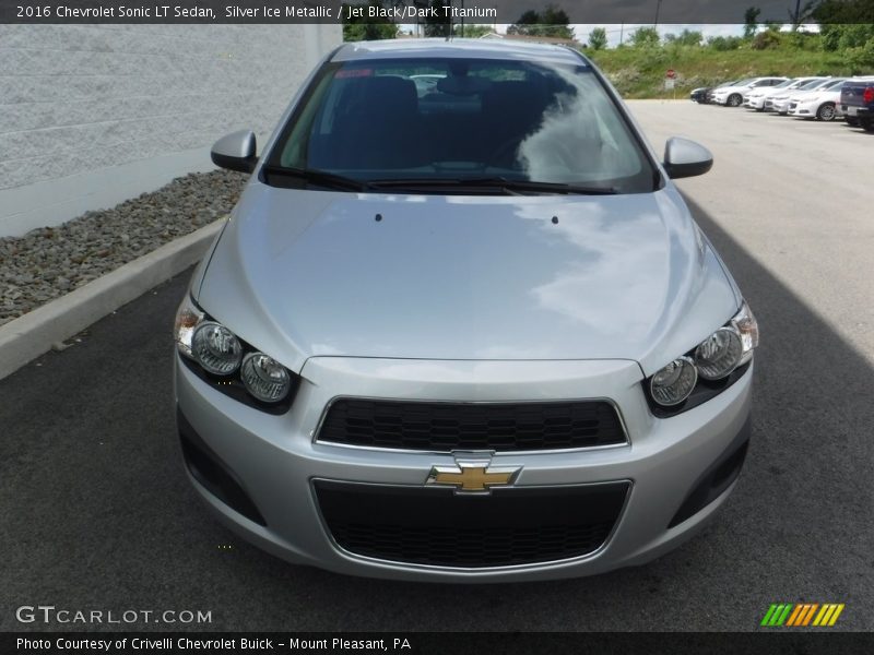 Silver Ice Metallic / Jet Black/Dark Titanium 2016 Chevrolet Sonic LT Sedan