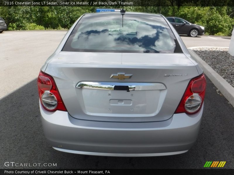 Silver Ice Metallic / Jet Black/Dark Titanium 2016 Chevrolet Sonic LT Sedan