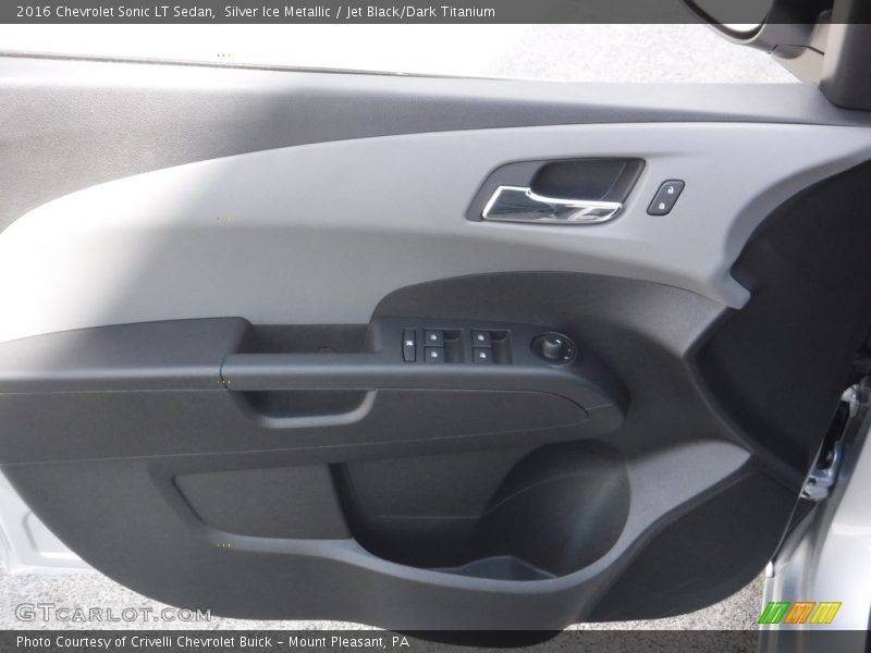 Silver Ice Metallic / Jet Black/Dark Titanium 2016 Chevrolet Sonic LT Sedan