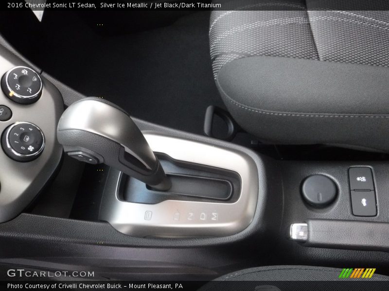 Silver Ice Metallic / Jet Black/Dark Titanium 2016 Chevrolet Sonic LT Sedan