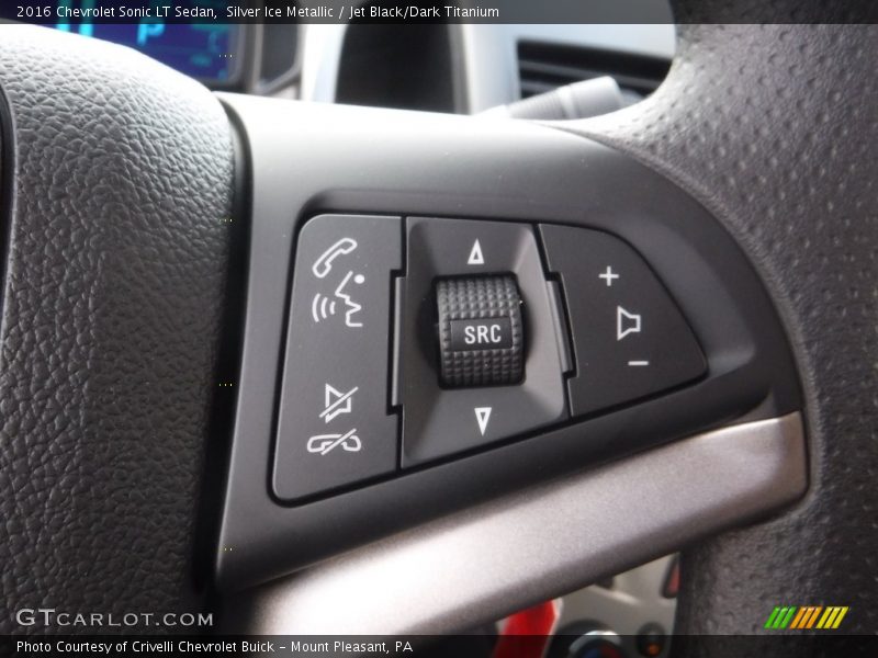 Silver Ice Metallic / Jet Black/Dark Titanium 2016 Chevrolet Sonic LT Sedan