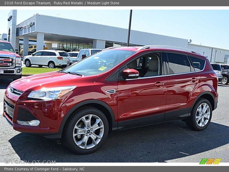 Ruby Red Metallic / Medium Light Stone 2016 Ford Escape Titanium