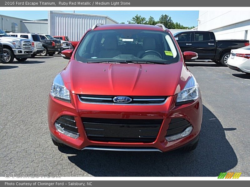 Ruby Red Metallic / Medium Light Stone 2016 Ford Escape Titanium