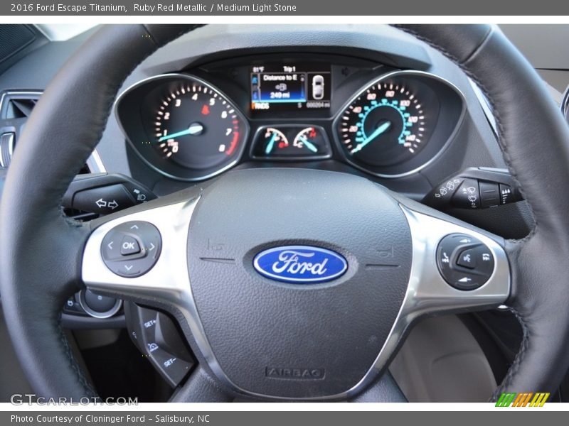 Ruby Red Metallic / Medium Light Stone 2016 Ford Escape Titanium