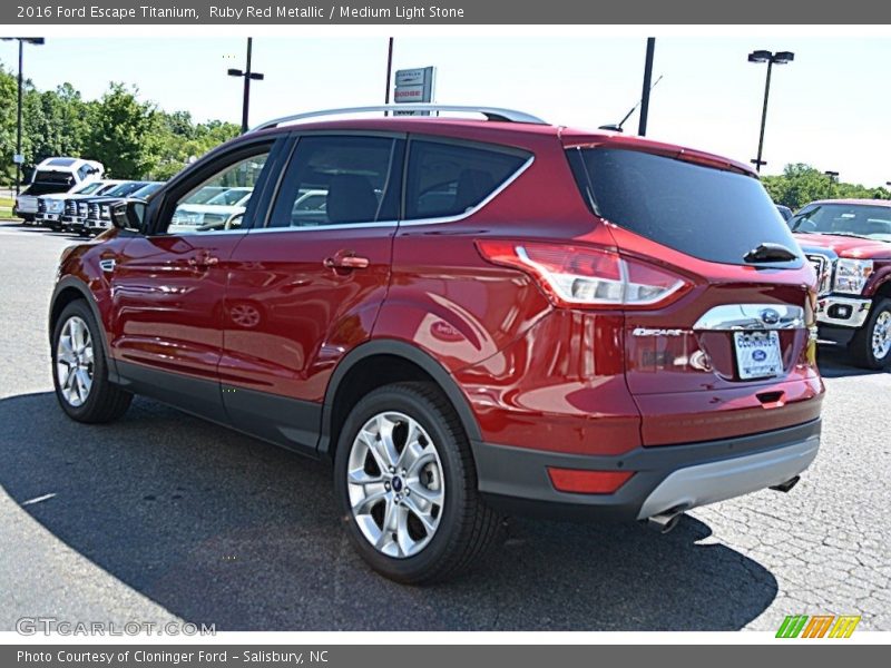 Ruby Red Metallic / Medium Light Stone 2016 Ford Escape Titanium