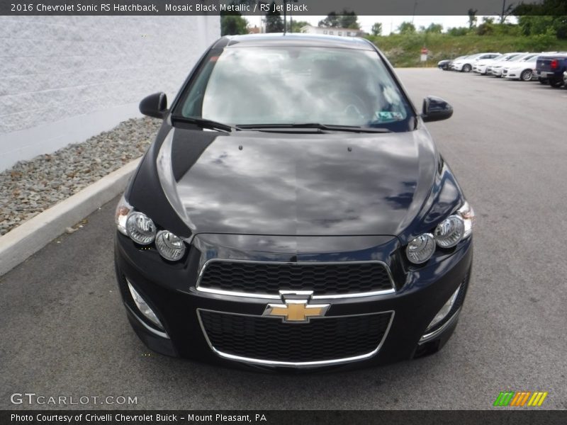 Mosaic Black Metallic / RS Jet Black 2016 Chevrolet Sonic RS Hatchback