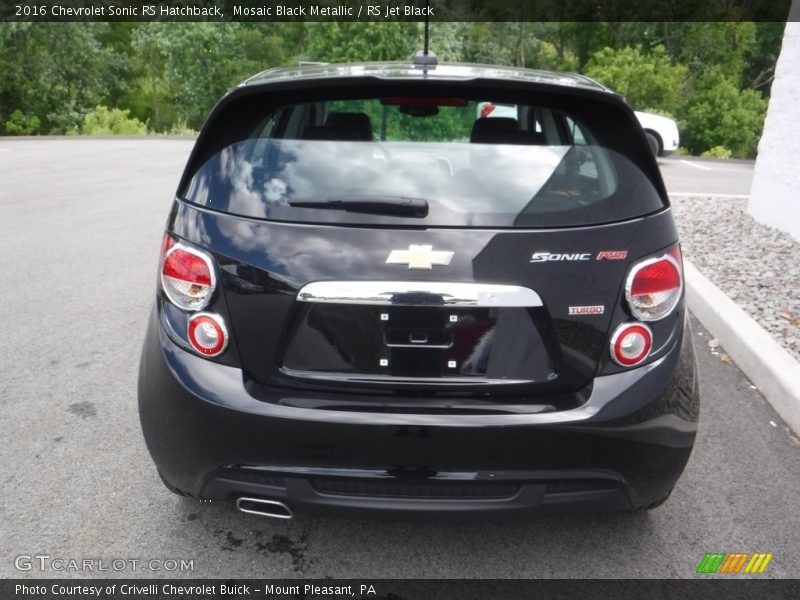Mosaic Black Metallic / RS Jet Black 2016 Chevrolet Sonic RS Hatchback