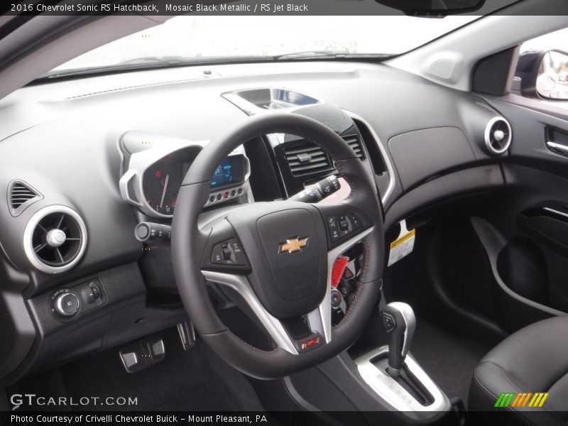 Mosaic Black Metallic / RS Jet Black 2016 Chevrolet Sonic RS Hatchback