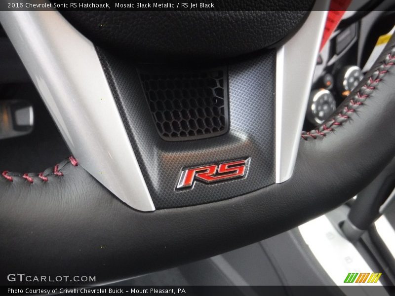 Mosaic Black Metallic / RS Jet Black 2016 Chevrolet Sonic RS Hatchback