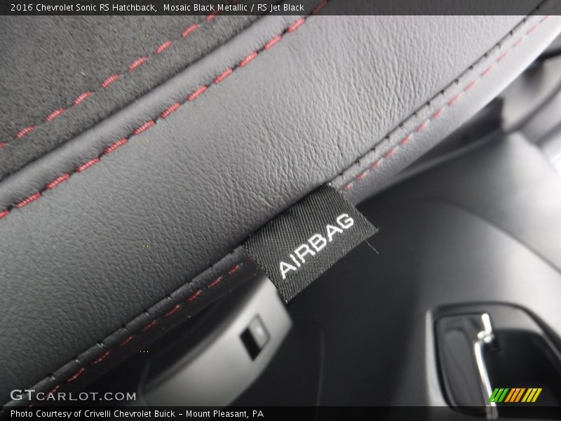 Mosaic Black Metallic / RS Jet Black 2016 Chevrolet Sonic RS Hatchback