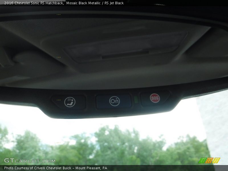 Mosaic Black Metallic / RS Jet Black 2016 Chevrolet Sonic RS Hatchback