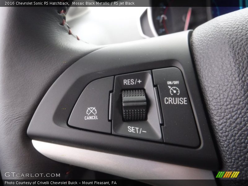 Mosaic Black Metallic / RS Jet Black 2016 Chevrolet Sonic RS Hatchback