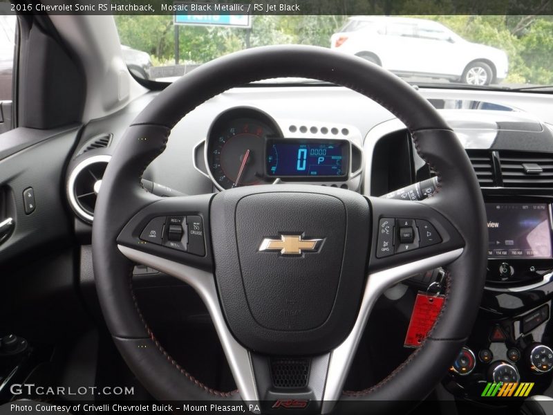 Mosaic Black Metallic / RS Jet Black 2016 Chevrolet Sonic RS Hatchback