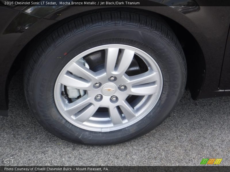 Mocha Bronze Metallic / Jet Black/Dark Titanium 2016 Chevrolet Sonic LT Sedan