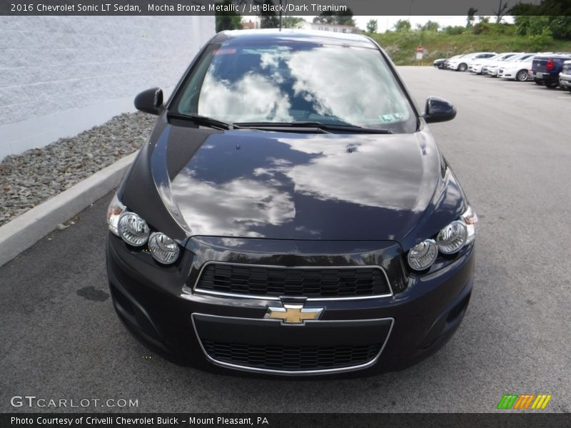 Mocha Bronze Metallic / Jet Black/Dark Titanium 2016 Chevrolet Sonic LT Sedan