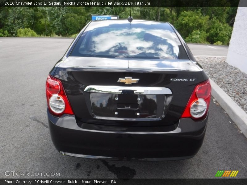 Mocha Bronze Metallic / Jet Black/Dark Titanium 2016 Chevrolet Sonic LT Sedan