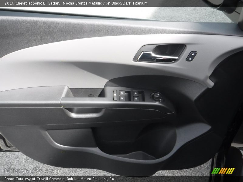 Mocha Bronze Metallic / Jet Black/Dark Titanium 2016 Chevrolet Sonic LT Sedan