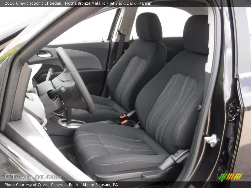 Mocha Bronze Metallic / Jet Black/Dark Titanium 2016 Chevrolet Sonic LT Sedan