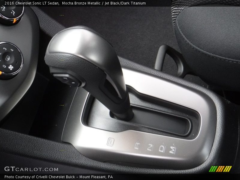 Mocha Bronze Metallic / Jet Black/Dark Titanium 2016 Chevrolet Sonic LT Sedan