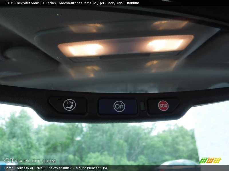 Mocha Bronze Metallic / Jet Black/Dark Titanium 2016 Chevrolet Sonic LT Sedan