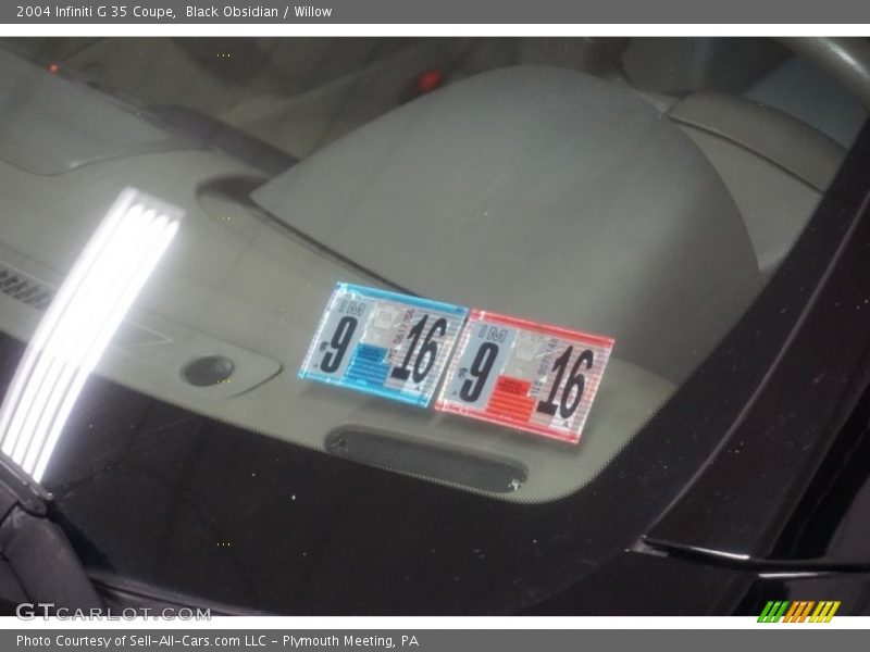 Black Obsidian / Willow 2004 Infiniti G 35 Coupe