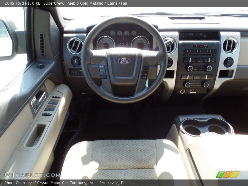 Pueblo Gold Metallic / Camel/Tan 2009 Ford F150 XLT SuperCrew