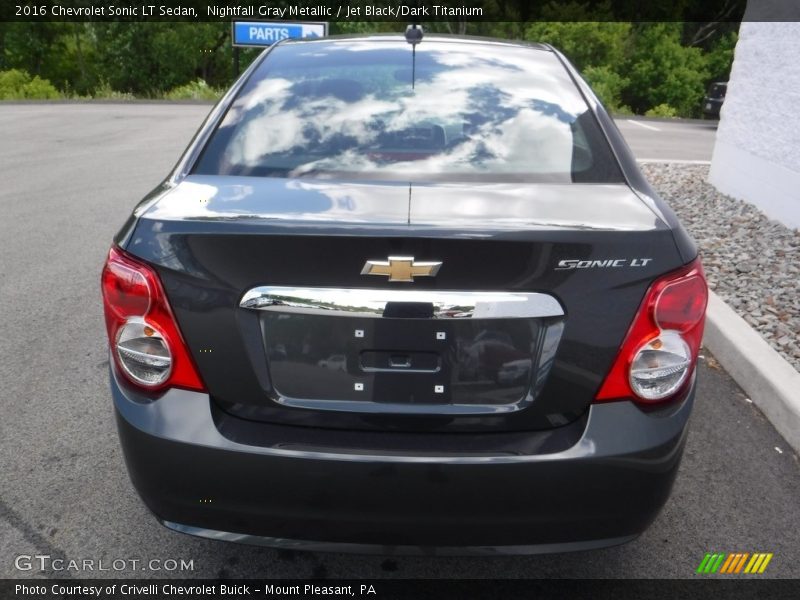 Nightfall Gray Metallic / Jet Black/Dark Titanium 2016 Chevrolet Sonic LT Sedan