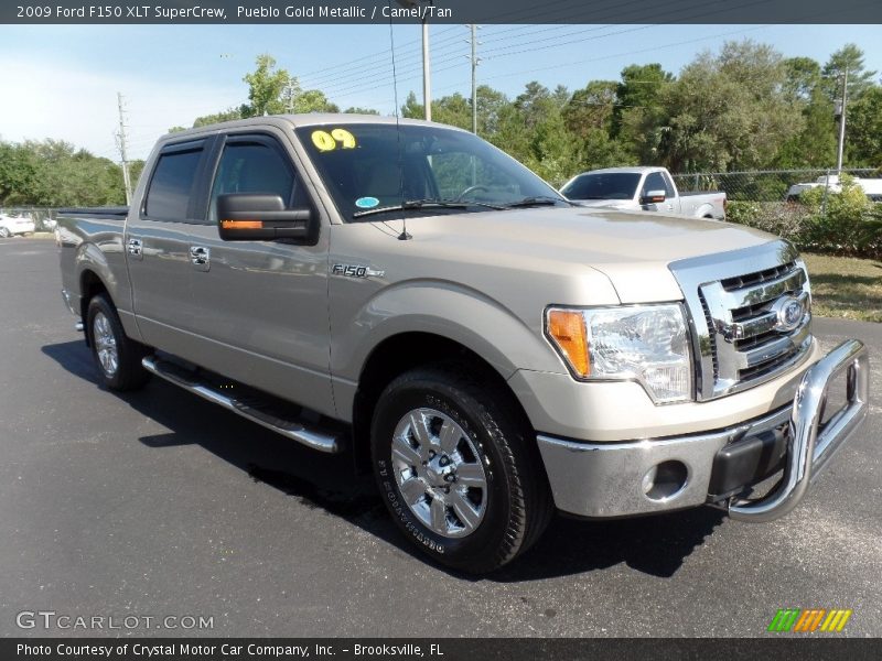 Pueblo Gold Metallic / Camel/Tan 2009 Ford F150 XLT SuperCrew