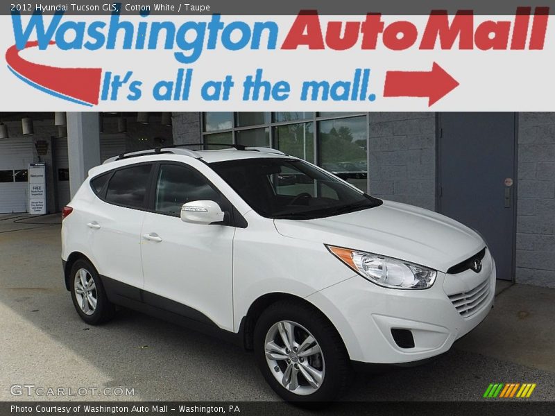 Cotton White / Taupe 2012 Hyundai Tucson GLS