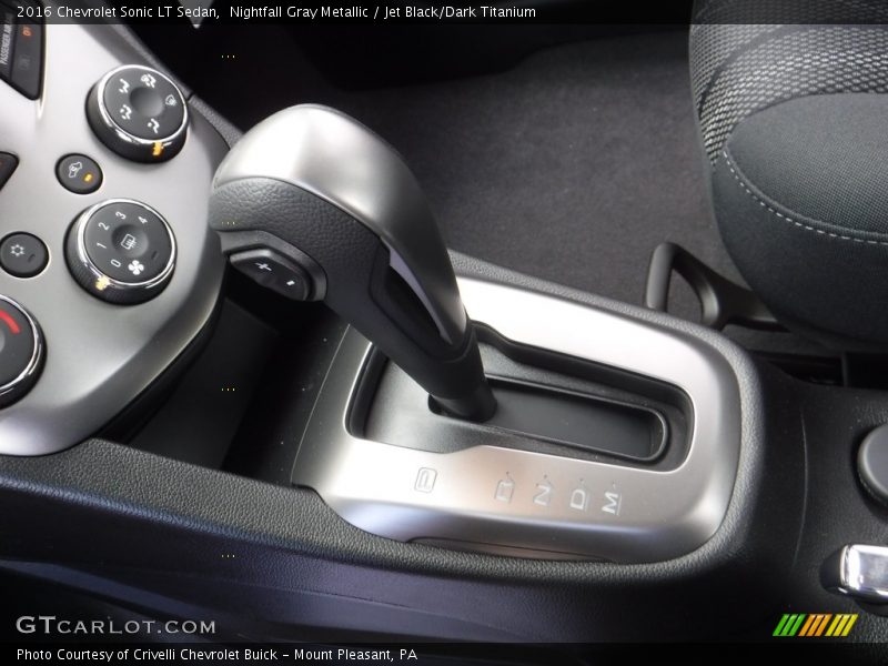 Nightfall Gray Metallic / Jet Black/Dark Titanium 2016 Chevrolet Sonic LT Sedan