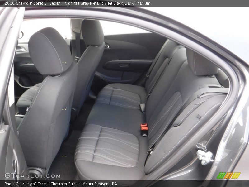 Nightfall Gray Metallic / Jet Black/Dark Titanium 2016 Chevrolet Sonic LT Sedan