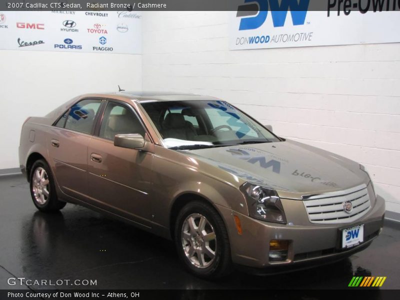 Radiant Bronze / Cashmere 2007 Cadillac CTS Sedan