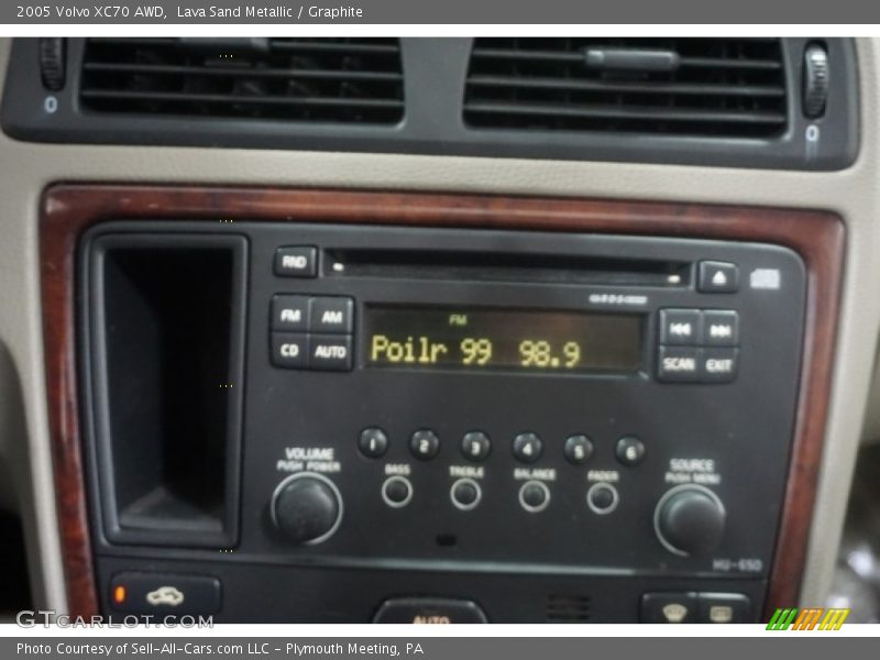 Lava Sand Metallic / Graphite 2005 Volvo XC70 AWD