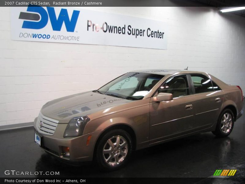 Radiant Bronze / Cashmere 2007 Cadillac CTS Sedan