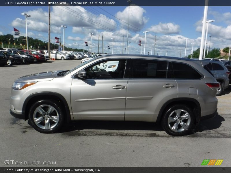 Creme Brulee Mica / Black 2015 Toyota Highlander Limited AWD
