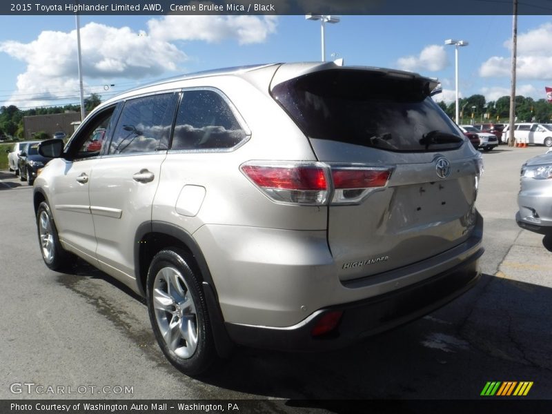 Creme Brulee Mica / Black 2015 Toyota Highlander Limited AWD