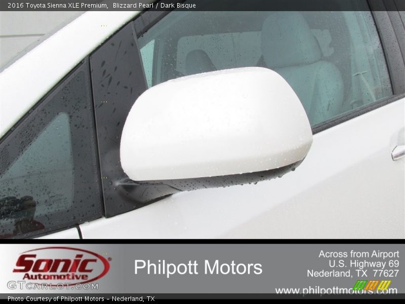 Blizzard Pearl / Dark Bisque 2016 Toyota Sienna XLE Premium
