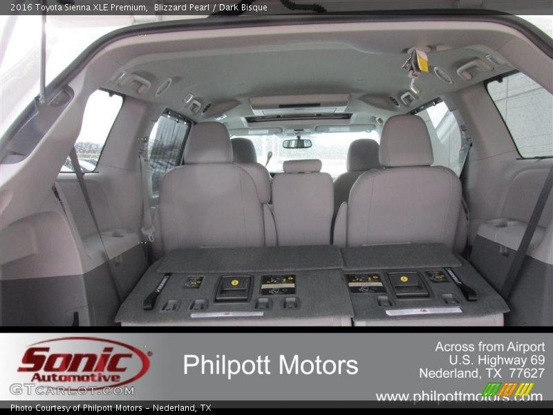 Blizzard Pearl / Dark Bisque 2016 Toyota Sienna XLE Premium
