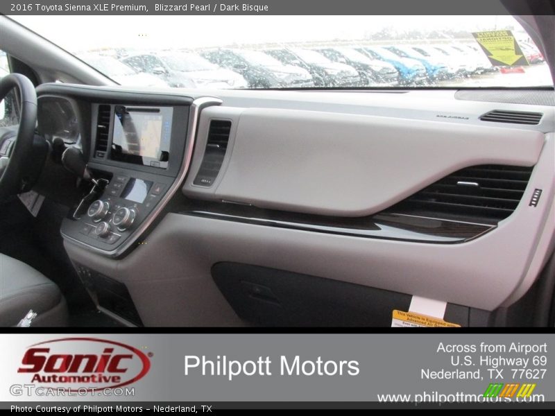 Blizzard Pearl / Dark Bisque 2016 Toyota Sienna XLE Premium