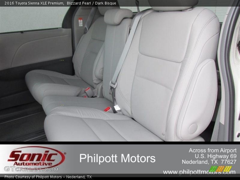Blizzard Pearl / Dark Bisque 2016 Toyota Sienna XLE Premium