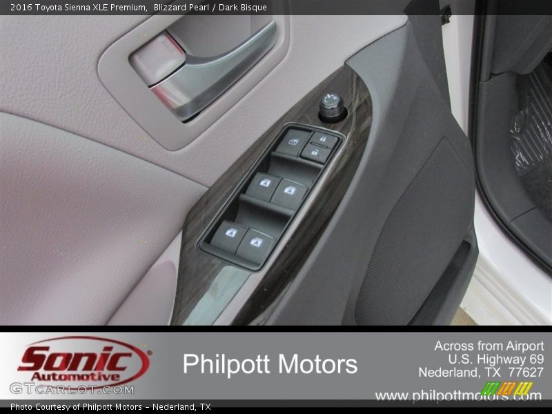 Blizzard Pearl / Dark Bisque 2016 Toyota Sienna XLE Premium