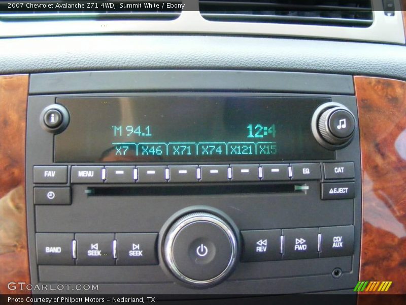 Summit White / Ebony 2007 Chevrolet Avalanche Z71 4WD