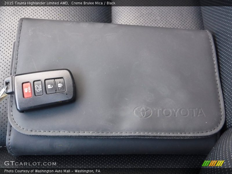 Creme Brulee Mica / Black 2015 Toyota Highlander Limited AWD
