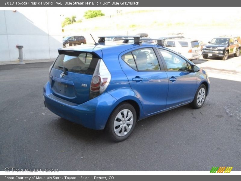 Blue Streak Metallic / Light Blue Gray/Black 2013 Toyota Prius c Hybrid Two