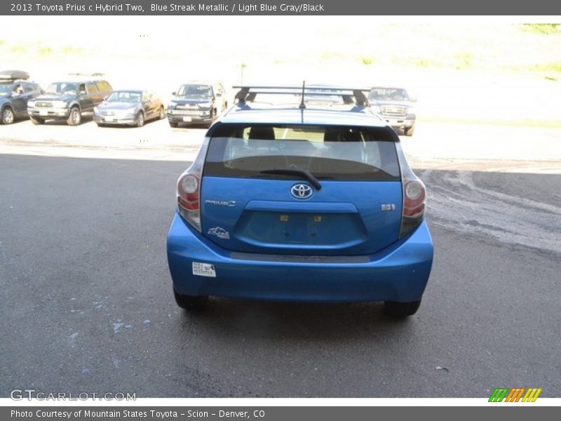 Blue Streak Metallic / Light Blue Gray/Black 2013 Toyota Prius c Hybrid Two