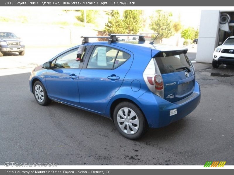 Blue Streak Metallic / Light Blue Gray/Black 2013 Toyota Prius c Hybrid Two