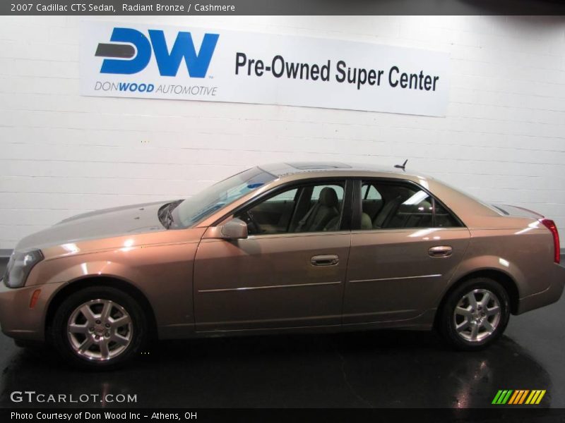 Radiant Bronze / Cashmere 2007 Cadillac CTS Sedan